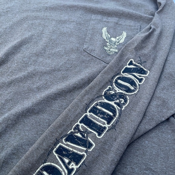 Harley-Davidson Gray Long Sleeve Tee - Picture 2 of 4